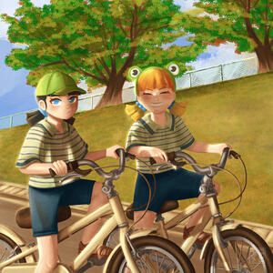 bike rides with rain and summer